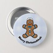 Badge Rond 7,6 Cm Homme Chrismukkah Button (Devant & derrière)
