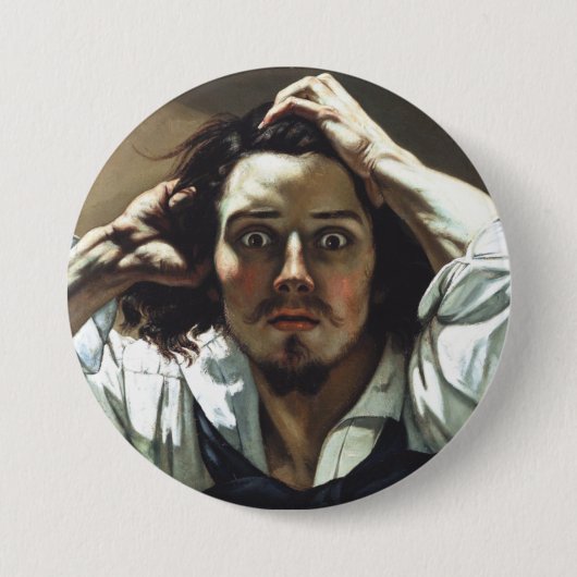 Badge Rond 7,6 Cm Homme désespéré (Devant)