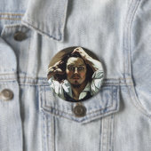 Badge Rond 7,6 Cm Homme désespéré (En situation)