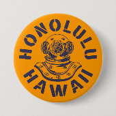 Badge Rond 7,6 Cm Honolulu, Hawaii (Devant)