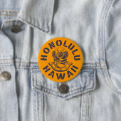 Badge Rond 7,6 Cm Honolulu, Hawaii (En situation)