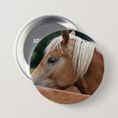 Badge Rond 7,6 Cm horsie cute (Devant & derrière)