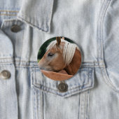 Badge Rond 7,6 Cm horsie cute (En situation)