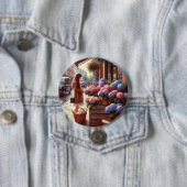 Badge Rond 7,6 Cm hortensia (En situation)