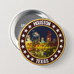 Badge Rond 7,6 Cm Houston