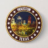 Badge Rond 7,6 Cm Houston (Devant)