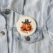 Badge Rond 7,6 Cm Howdy Fall - Vibes d'automne rustiques (En situation)