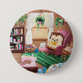Badge Rond 7,6 Cm Hygge Hedgehog (Devant)