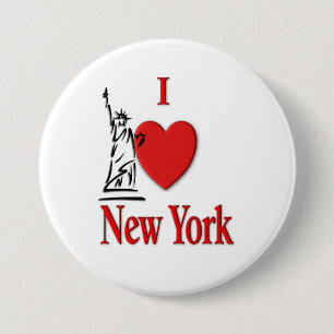 Badge Rond 7,6 Cm I Heart New York
