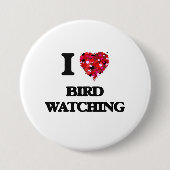 Badge Rond 7,6 Cm I observation d'inséparable (Devant)