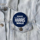 Badge Rond 7,6 Cm Idaho pour Harris Walz (En situation)
