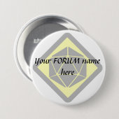 Badge Rond 7,6 Cm Identification Stink5. Bouton (Devant & derrière)