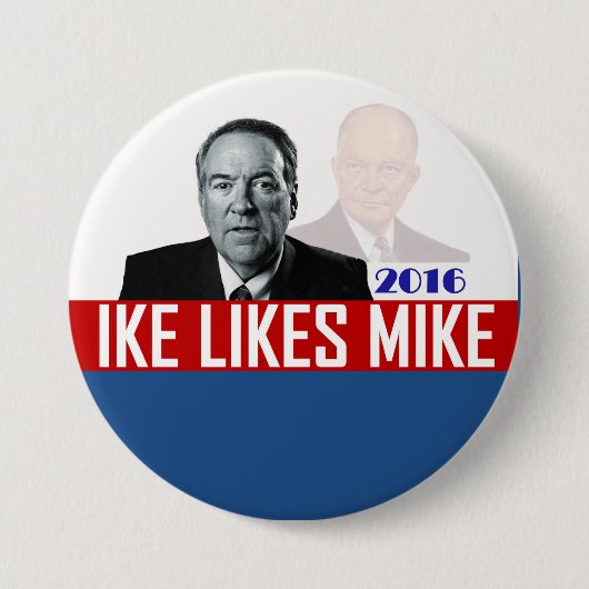 Badge Rond 7,6 Cm Ike aime Mike (Devant)
