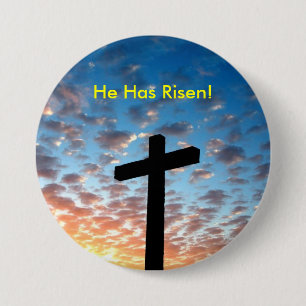 Badge Rond 7,6 Cm Il s'est levé ! Par : Nightmare7darkangel