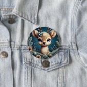 Badge Rond 7,6 Cm Illustration de faon mignon (En situation)