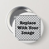 Badge Rond 7,6 Cm Image faite sur commande - remplacez par votre (Devant & derrière)