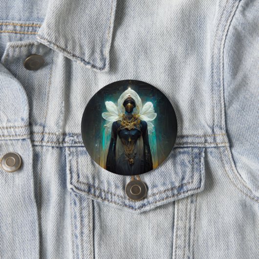 Badge Rond 7,6 Cm Imaginaire Fae Guardian (En situation)
