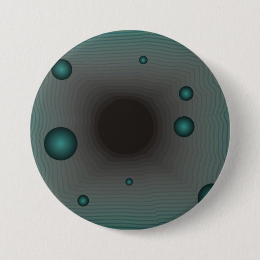 Badge Rond 7,6 Cm Imaginaire noir vert (Devant)