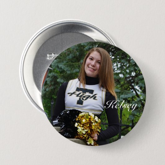 Badge Rond 7,6 Cm IMGP1863, Kelsey2 (Devant & derrière)