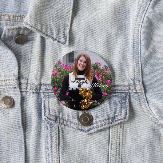 Badge Rond 7,6 Cm IMGP1880, Kelsey2 (En situation)