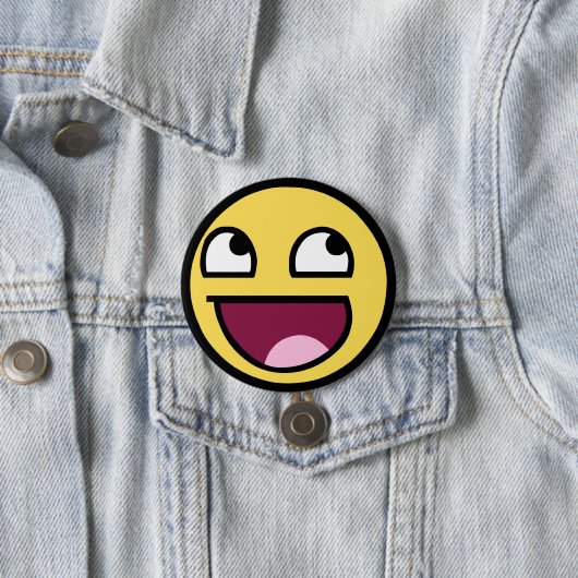 Badge Rond 7,6 Cm Impressionnant (En situation)