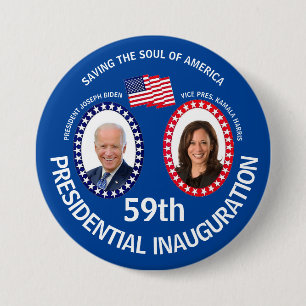 Badge Rond 7,6 Cm Inauguration de Biden Harris