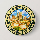 Badge Rond 7,6 Cm Indiana (Devant)