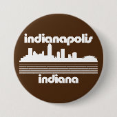 Badge Rond 7,6 Cm Indianapolis Indiana (Devant)