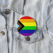 Badge Rond 7,6 Cm Indicateur de fierté d'avancement (En situation)