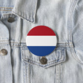 Badge Rond 7,6 Cm Indicateur Pays-Bas (En situation)