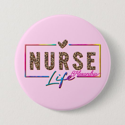 Badge Rond 7,6 Cm Infirmière (Devant)