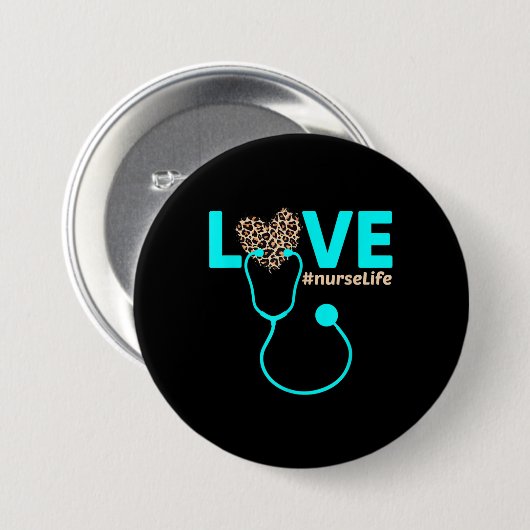 Badge Rond 7,6 Cm Infirmière (Devant & derrière)