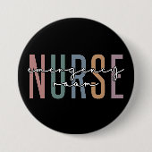 Badge Rond 7,6 Cm Infirmière de salle d'urgence RN Futurs infirmiers (Devant)
