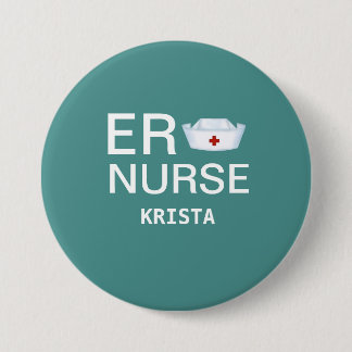 Badge Rond 7,6 Cm Infirmière ER personnalisée