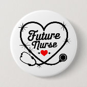 Badge Rond 7,6 Cm Infirmière future (Devant)