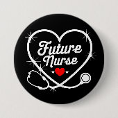 Badge Rond 7,6 Cm Infirmière future (Devant)