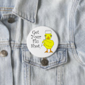 Badge Rond 7,6 Cm Infirmière Grippe Frappe (En situation)