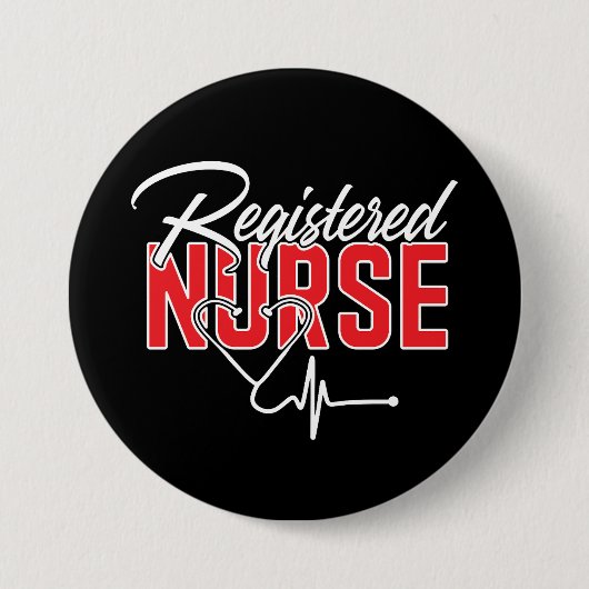 Badge Rond 7,6 Cm Infirmière inscrite (Devant)
