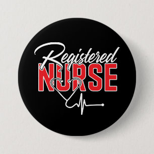 Badge Rond 7,6 Cm Infirmière inscrite