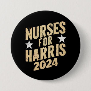 Badge Rond 7,6 Cm Infirmières pour Harris 2024 États-Unis