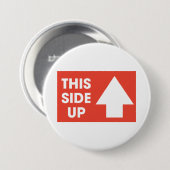 Badge Rond 7,6 Cm Inscription latérale (Devant & derrière)