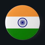 Badge Rond 7,6 Cm Insigne<br><div class="desc">Le badge qui montre le flage indien.</div>