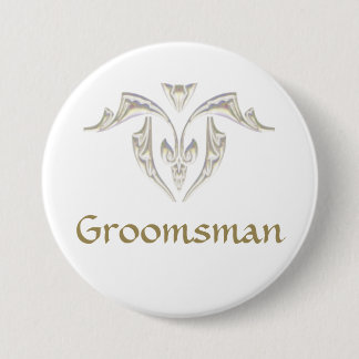 Badge Rond 7,6 Cm Insigne de bouton - Groomsman