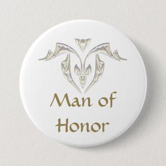 Badge Rond 7,6 Cm Insigne de bouton - homme d'honneur