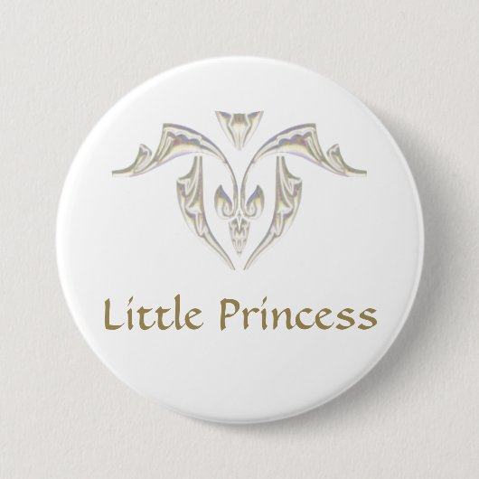 Badge Rond 7,6 Cm Insigne de bouton - petite princesse (Devant)