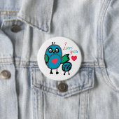 Badge Rond 7,6 Cm insigne mignon de bouton (En situation)