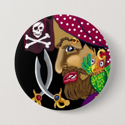 Badge Rond 7,6 Cm Insigne pirate (Devant)