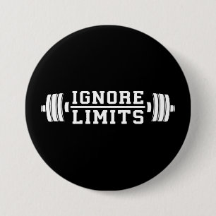 Badge Rond 7,6 Cm Inspiration de l'entraînement - Ignorer les limite