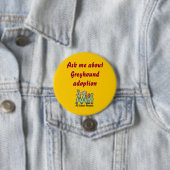 Badge Rond 7,6 Cm Interrogez-moi au sujet du bouton d'adoption de (En situation)