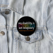 BADGE ROND 7,6 CM INVISIBLE...CRPS (En situation)
